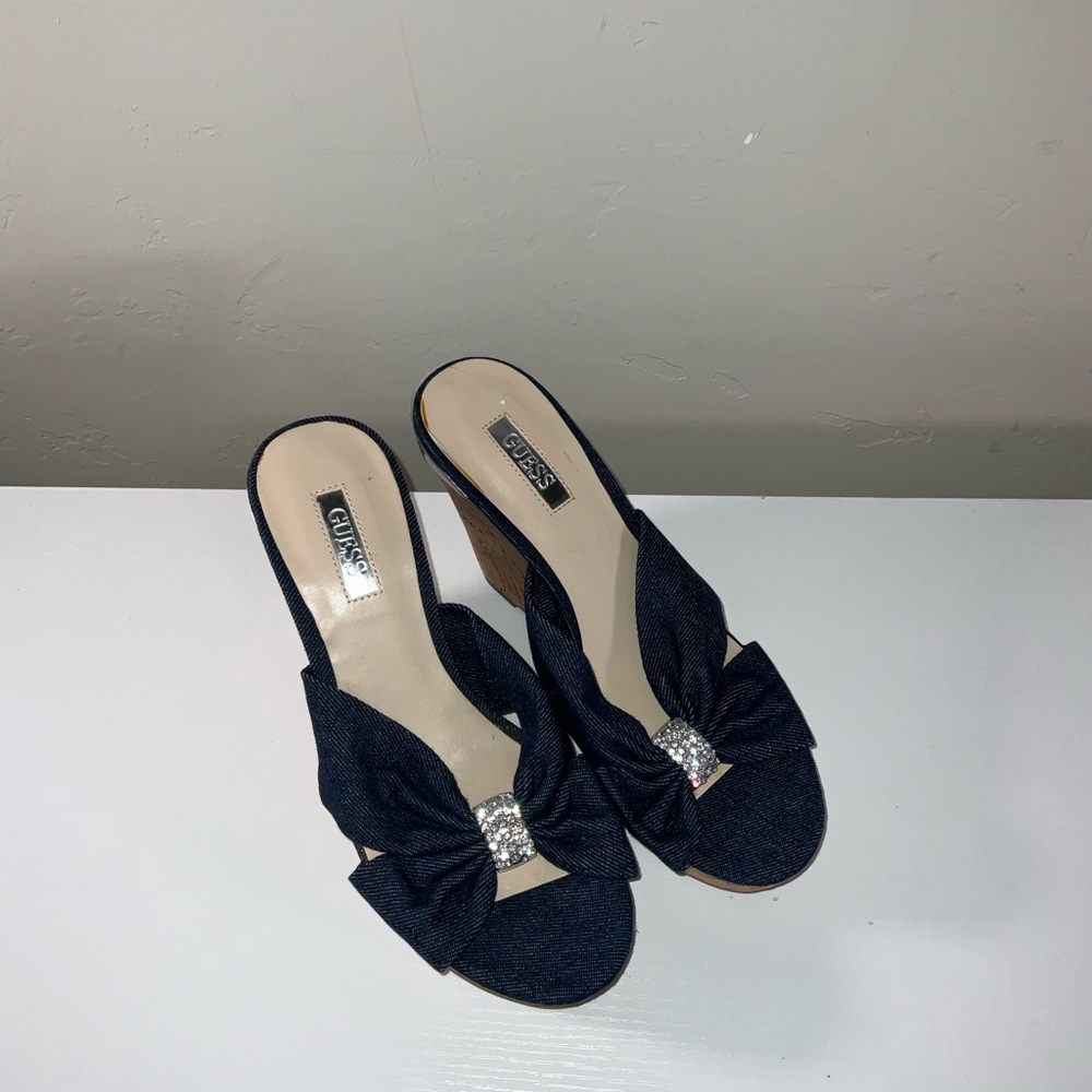 Guess Black Bow Accent Women's Shoes
